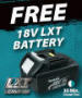 Makita Free LXT Battery Promo