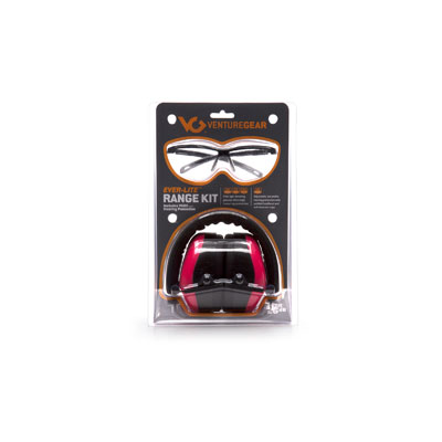 Pyramex VGCOMBO8617 Ever-Lite Black Frame/Pink Lens with PM8010P Pink Ear Muff VGCOMBO8617