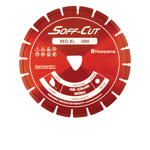 Soff-Cut XL6.5-3000 Red 6.5in.x.100 Premium Diamond Blade 582827001