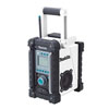 Makita - BMR100W 18V LXT Lithium-Ion Cordless FM/AM Job Site Radio - white Tool Only BMR100W