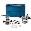 Makita - RF1101KIT2 2-1/4 H.P. Plunge and Fix Base Router Kit, 8,000-24,000 RPM, var. speed., case RF1101KIT2