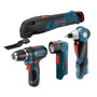Bosch - CLPK43-120 12V Max 4-Tool Combo Kit (PS10, PS31, PS50 & FL10) CLPK43-120