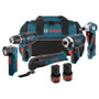 Bosch - CLPK51-120 12V Max 5-Tool Combo Kit (PS10, PS31, PS41, PS50 & FL10) CLPK51-120