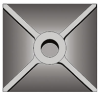 48-62-3060 - HS1828 - 5in x 5in Tamper Plate HS1828