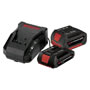 Bosch - SKC180-03 18V Starter Kit w/ SlimPack, FatPack, Charger &amp; Carry Bag SKC180-03